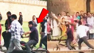 Public Goes Crazy As Salman Khan Rides Cycle On The Sets Of Bharat Delhi Humayun's Tomb