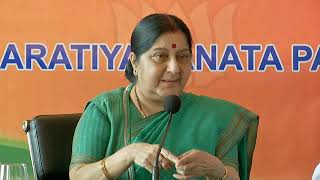 Elections in Telangana are a fight between lies & truth, contradiction & clarity: Smt. Sushma Swaraj