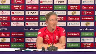 England captain Heather Knight pre final press conference