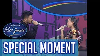 Anneth mendapatkan kejutan dari Aldy Maldini! - TOP 5 - Indonesian Idol Junior 2018