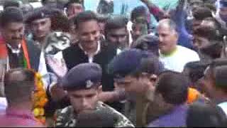 नूरपुर पंचायत बदुहि में भाजपा के पूर्व केंद्रीय मंत्री राजीव प्रताप रूडी का जोरदार स्वागत
