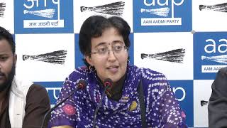 AAP Leader Atishi Briefs Media on BJP Councillor Abusing and Assaulting AAP's MCD LOP
