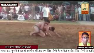 स्व हरिनारायण सिंह सैनी की यादगार में राजपुरा में करवाई गयी कुश्ती
