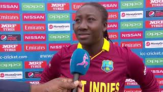 29 June, Taunton India Stafanie Taylor looks back on her side's performances against India