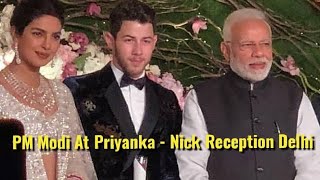 PM Narendra Modi Grand Entry At Priyanka Chopra - Nick Jonas Reception In Delhi