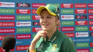 2 July, Leicester South Africa Dane van Niekerk reflects on her side's victory over West Indies