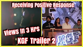KGF Trailer 2 View Count In 3 Hours l KGF Other Regional Language Trailer To Be Out In Evening
