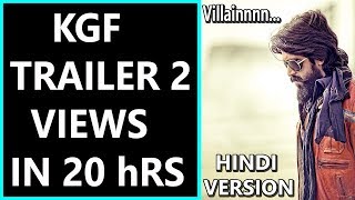 KGF Trailer 2 Record Breaking Views In HINDI In Just 20 Hours