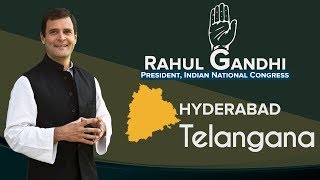 LIVE: Congress President Rahul Gandhi addresses media in Hyderabad, Telangana