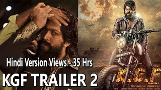 KGF Trailer 2 Record Breaking Views In 35 Hours In Hindi Version