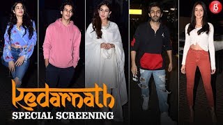Kedarnath Screening: Sara Ali Khan Janhvi Kapoor, Ananya Panday and others mark their attendance