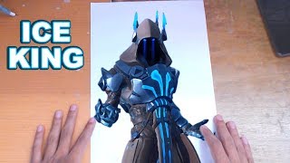 FORTNITE Drawing THE ICE KING - How to Draw ICE KING | Step-by-Step Tutorial - Fortnite Season 7