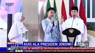 Jokowi Beri Hadiah dan Kuis Berbeda dari Biasa