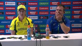 20 July, Derby - Australia - Meg Lanning Post match Press Conference
