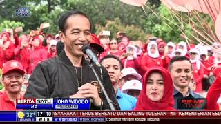Begini Gaya Senam Jokowi Bersama Puluhan Ribu Terawan dan Terawati