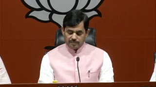 Press Briefing by Syed Shahnawaz Hussain at BJP Central Office, New Delhi 9.12.2018