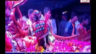 मनावर में बकनाथ अटल दरबार की शाही सवारी में रंजना बघेल विधायक ने पालकी में  सवार बाबा का पूजन किया