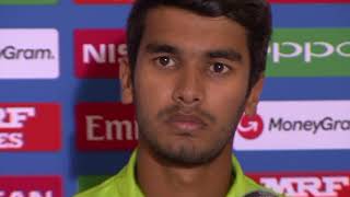 Pakistan captain Hassan Khan after his side's loss to India in the semi final