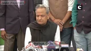 Public's mandate is in favour of Congress, will get clear majority: Ashok Gehlot