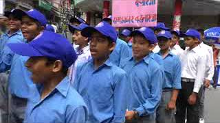 पर्यावरण संरक्षण  के तहत  राजकीय वरिष्ठ बाल विघालय हमीरपुर के छात्रो ने  बाजार में रैली निकाली ।