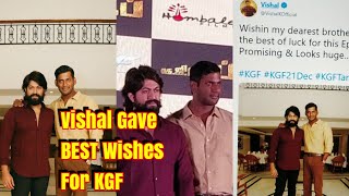 Tamil Actor VISHAL Gave Best Wishes To KGF Movie
