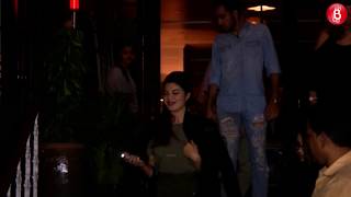 Jacqueline Fernandez and Sanjay Kapoor spotted at a restaurant in Mumbai
