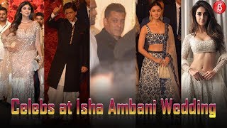 WATCH: Shahrukh Khan Salman Khan and others arrive at Antilla for Isha Ambani's wedding ceremony