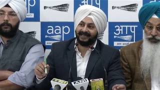 Press Conference by AAP Leaders on Corruption by BJP Officials & their ally Akali Dal in DSGMC.