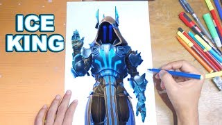 FORTNITE Drawing THE ICE KING - How to Draw MAX TIER ICE KING | Step-by-Step Tutorial - Fortnite