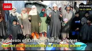 Residents of Talangam village protest against non-availability of drinking water