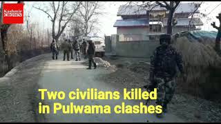 Watch Report | Three militants killed, two civilians killed in Pulwama encounter