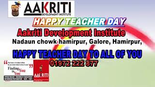 aakriti teacher day