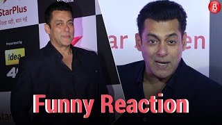 Salman Khan's funny reaction to reporter at Star Screen Awards 2018 Red Carpet