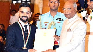 Virat Kohli, Mirabai Chanu conferred Khel Ratna; Neeraj, Hima get Arjuna award