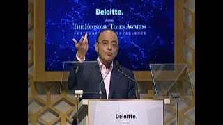 Non-oil tax-to-GDP ratio has to increase: Jaitley | ET Awards 2018