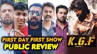 KGF CHAPTER 1 PUBLIC REVIEW | First Day First Show | Rocking Star YASH | Kolar Gold Fields