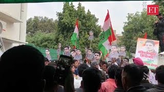 Rajasthan Election Results: Congress workers start celebrations at Sachin Pilot's residence