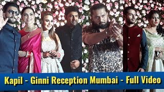 Kapil Sharma & Ginni Wedding Reception Mumbai - Full Video - Ranveer,Deepika,Honey Singh,Kriti,Rekha