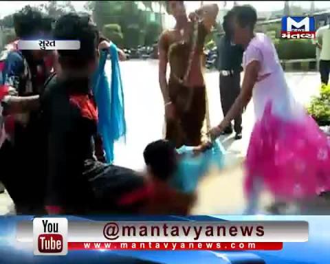 Surat: Transgenders thrashed a man who was demanding money from them