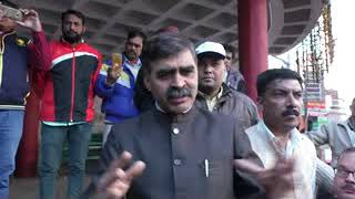 बिलासपुर के पूर्व विधायक ंबबंर ठाकुर की कांग्रेस जनजागरण अभियान की रैली हमीरपुर में