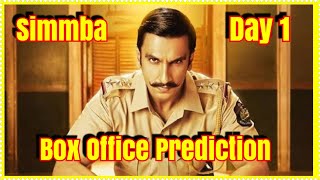 #Simmba Movie Box Office Prediction Day 1