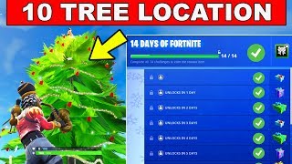 Day 9 REWARD - Dance in front of different Holiday Trees- 14 Days of Fortnite Challenges for Rewards