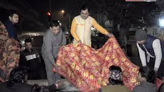 सुदर्शन टीवी के प्रधान संपादक श्री सुरेश चव्हाणके जी ने गरीबों में वितरित किये गर्म कंबल