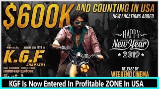 #KGF Becomes Fastest Kannada Film To Cross $600K Gross And It Is Now Become A Profitable Film In USA
