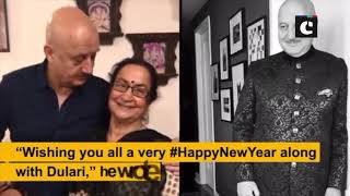 Anupam Kher wishes New Year in most adorable way with mother