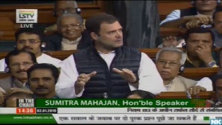 LIVE: Congress President Rahul Gandhi addresses the floor of the Parliament to Demand Rafale Probe