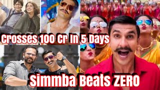 Simmba Beats ZERO In Just 5 Days And Becomes Rohit Shetty's 8th Film To Cross 100Cr