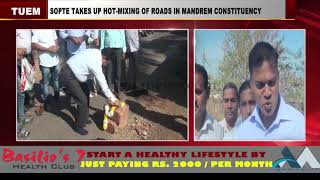 Sotpe Takes Up Hot-Mixing Of Roads In Mandrem