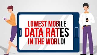 See how the tariff of mobile data has fallen, making access to internet pocket-friendly.