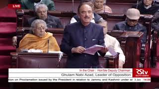 Winter Session of Parliament: LoP Rajya Sabha Ghulam Nabi Azad on Jammu and Kashmir